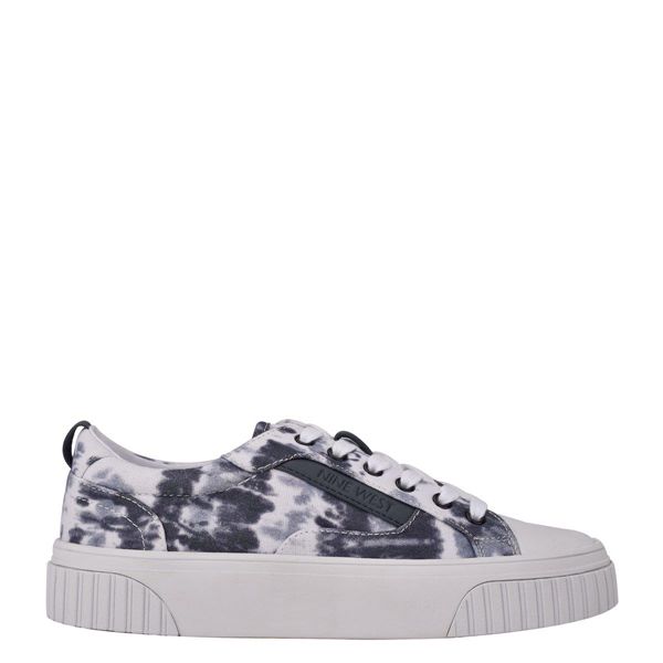 Nine West Dewy Blue White Sneakers | South Africa 76E29-1M47
